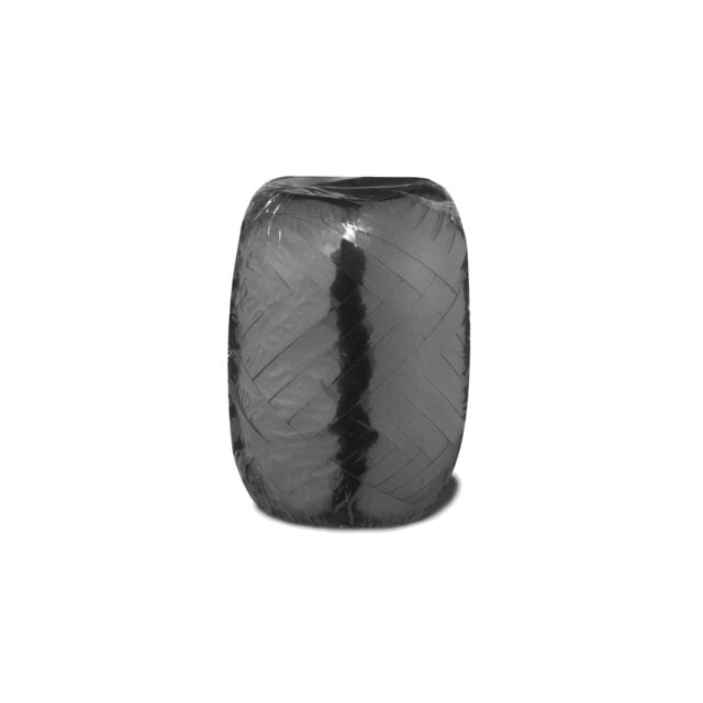 Krullint / Cadeaulint - 20 meter x 5 mm - zwart metallic