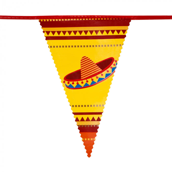 Mexico Vlaggenlijn / slinger - 6 meter vlaggetjes