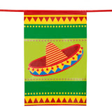 Fiesta Vlaggenlijn / slinger - 10 meter vlaggetjes