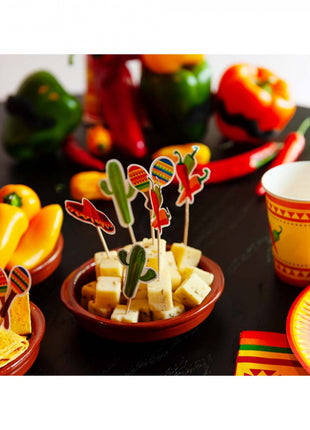 Mexico Cocktail Sticks - 12 pieces