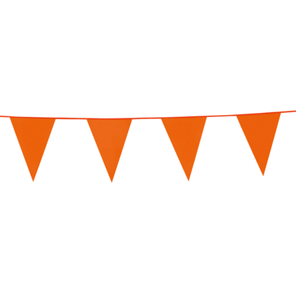 Vlaggenlijn - 10 meter - oranje