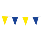 Bunting - 10 meters - 20 x 30 cm - two-tone