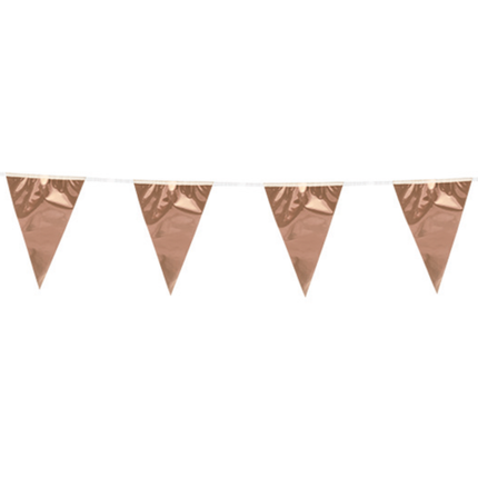 Bunting - 10 meters - rose gold metallic