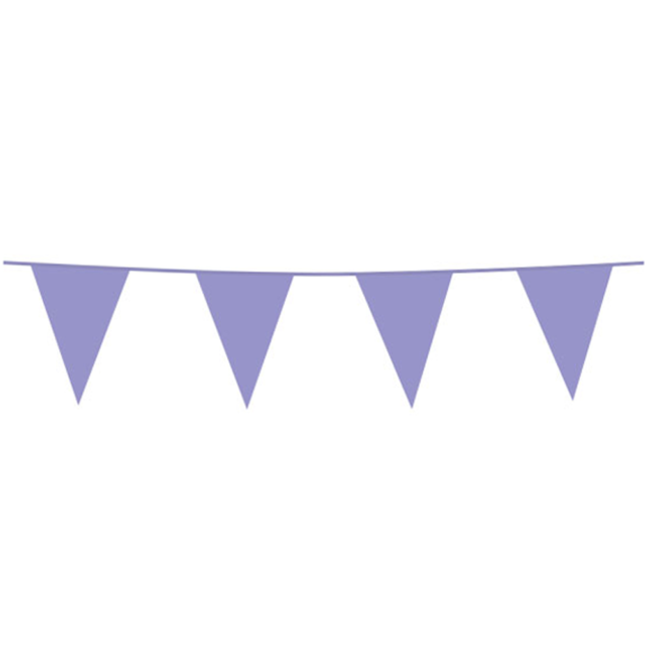 Vlaggenlijn - 10 meter - licht paars