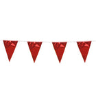 Bunting - 10 meters - red metallic