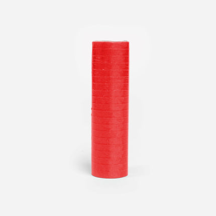 Rol papieren serpentines - 4 meter - rood