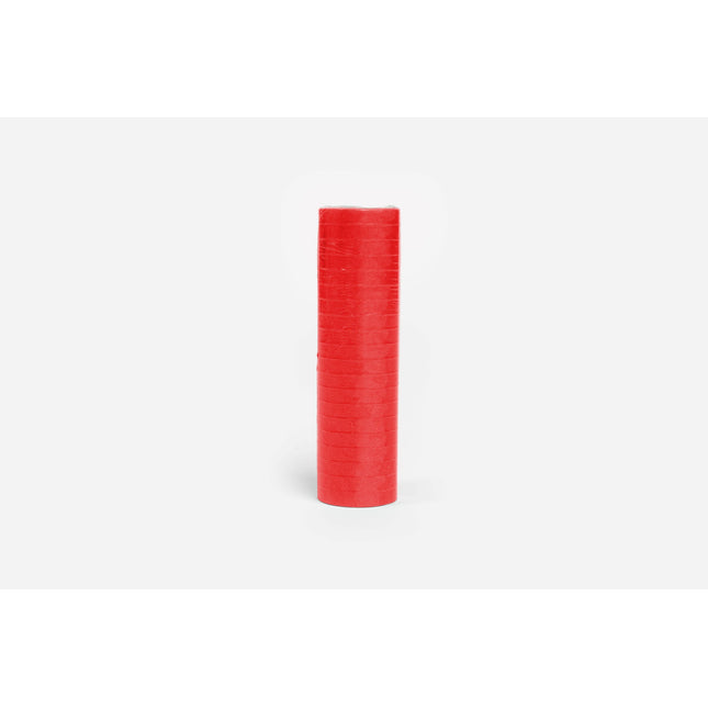 Rol papieren serpentines - 4 meter - rood