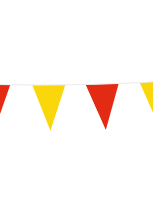 Bunting - 10 meters - 20 x 30 cm - red/yellow