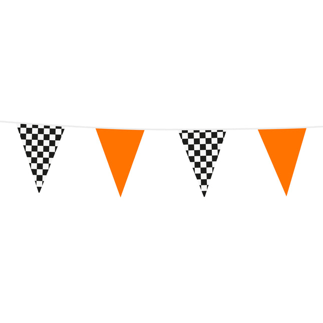 Formule 1 vlaggenlijn - oranje - 10 meter