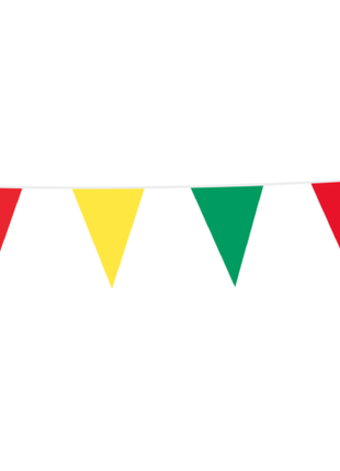 Bunting - 10 meters - 20 x 30 cm - three-colored