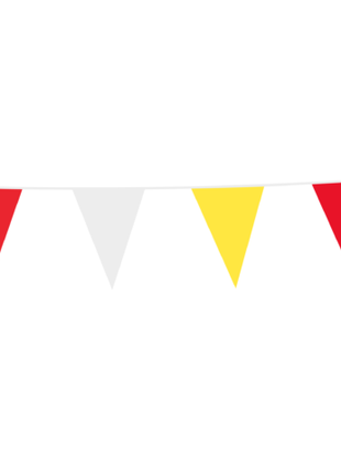 Bunting - 10 meters - 20 x 30 cm - three-colored