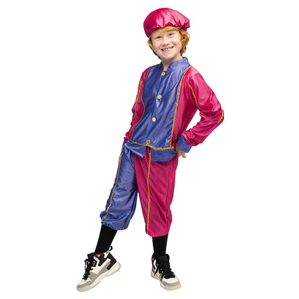 Pietenpak kind - 7 tot 9 jaar - 128-140 cm - paars / fuchsia