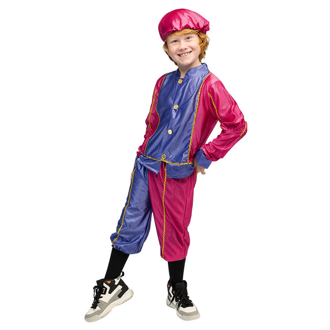Pietenpak kind - 7 tot 9 jaar - 128-140 cm - paars / fuchsia