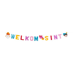 Welkom Sint - letterslinger - 150 cm