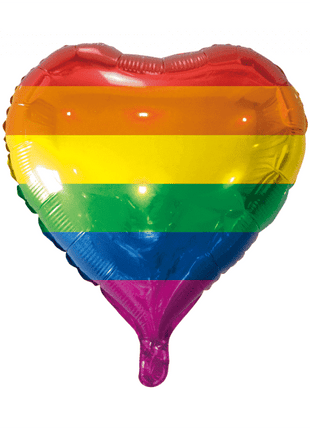 Regenbogen-Folienballon-Herz – 45 cm