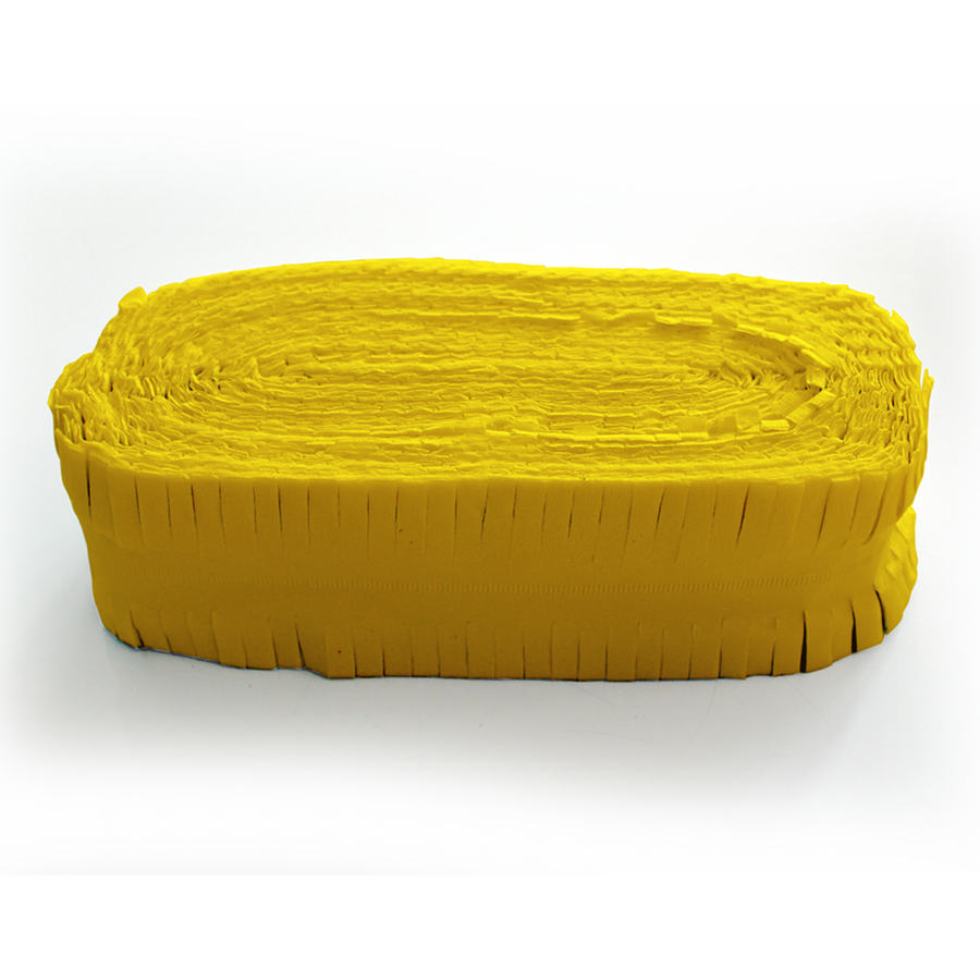 Crêpeslinger - 24 meter - geel - Brandvertragend