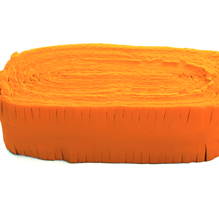 Crêpeslinger - 24 meter - oranje - Brandvertragend