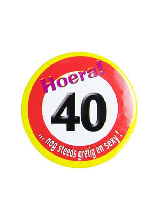 40 years Button - 5.5 cm