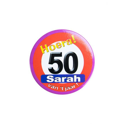 Sarah verkeersbord Button - 5,5 cm