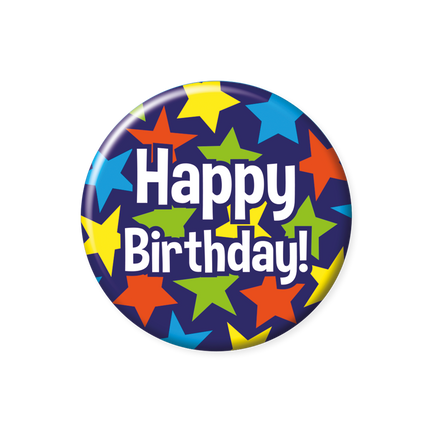 Happy birthday Button - 5,5 cm