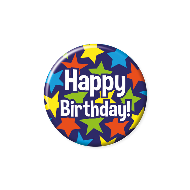 Happy birthday Button - 5,5 cm
