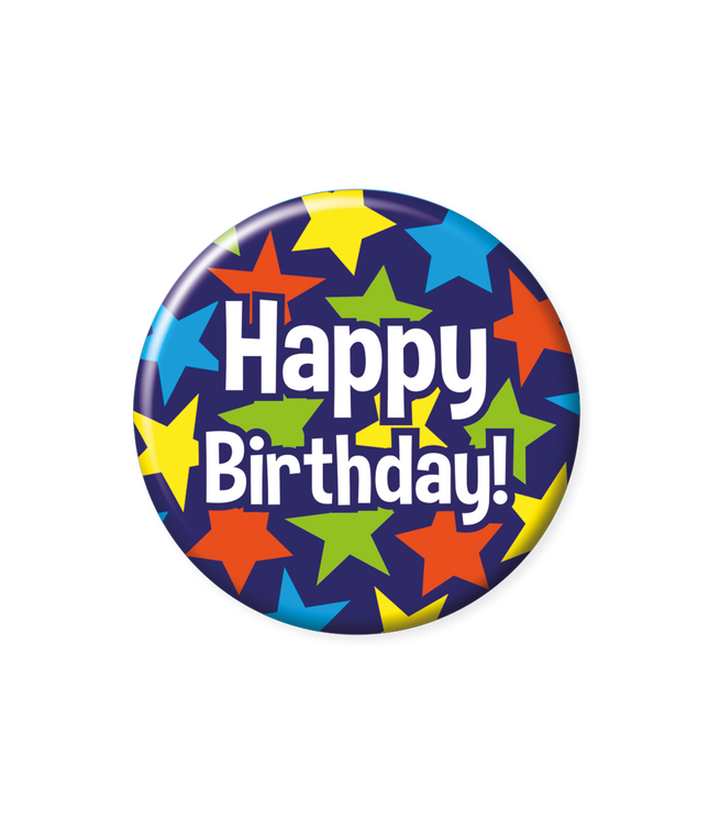 Happy birthday Button - 5,5 cm