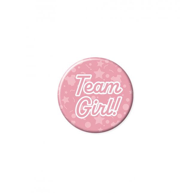 Team Girl Button