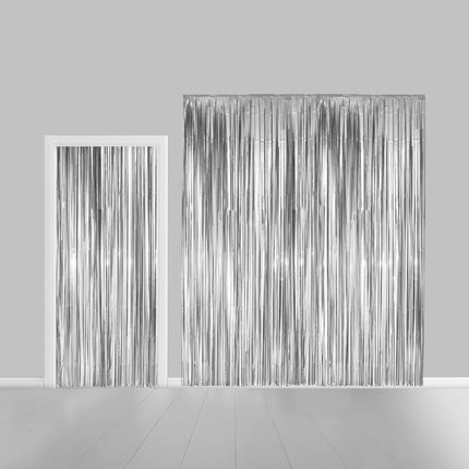 Foliegordijn - 240 x 100 cm - zilver