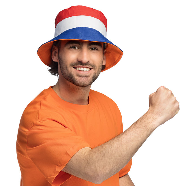 Bucket hat - Holland / Oranje (dubbelzijdig)