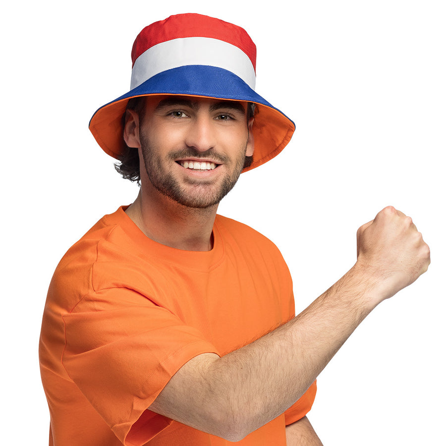 Bucket hat - Holland / Oranje (dubbelzijdig)