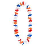 Hawaii krans oranje blauw
