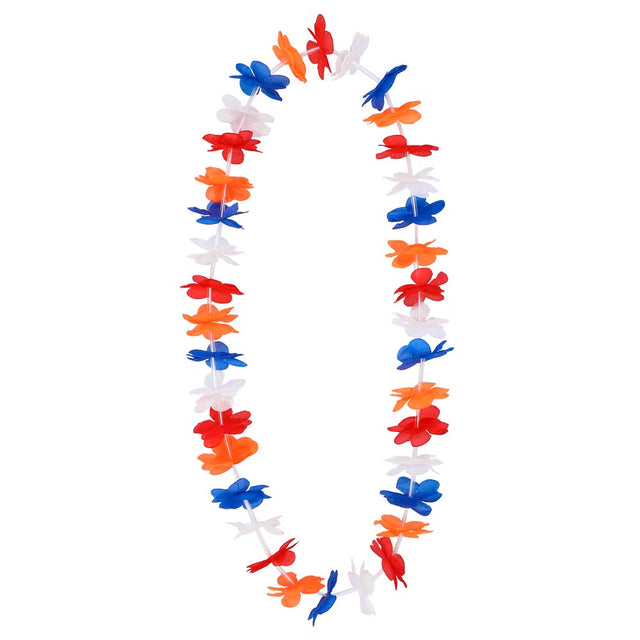 Hawaii krans oranje blauw