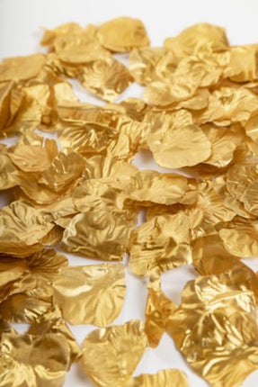 Rozenblaadjes goud metallic (144 stuks)