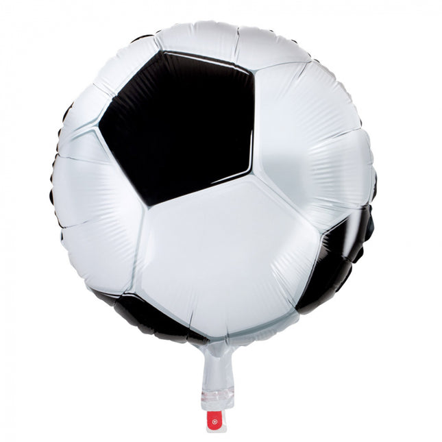 Voetbal Folieballon rond - 45 cm