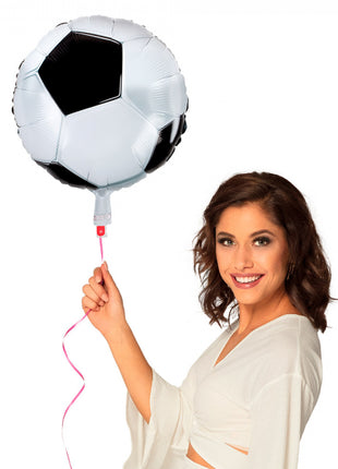 Fußball Folienballon rund - 45 cm