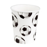 Voetbal Papieren bekertjes - 10 stuks - 200 ml