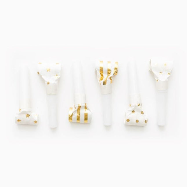 Roltongen - 6 stuks - goud