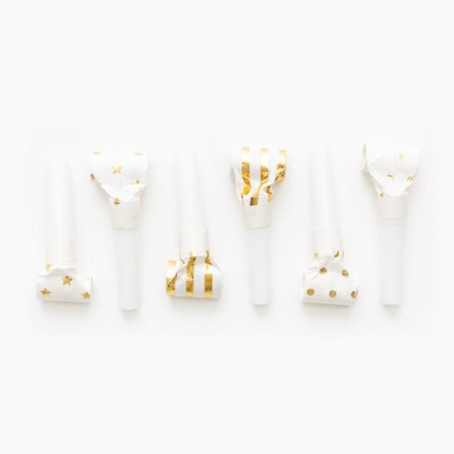 Roltongen - 6 stuks - goud