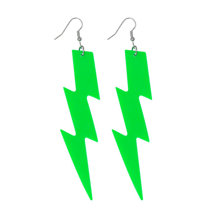 Oorbellen Flash - neon groen