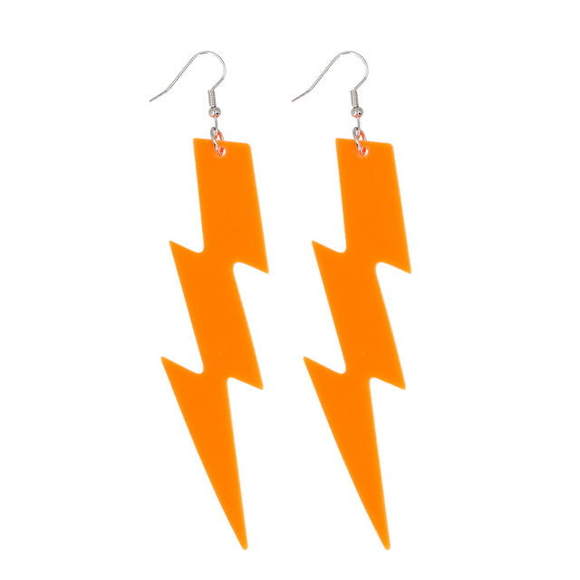 Oorbellen Flash - neon oranje