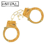Metalen handboeien - goud