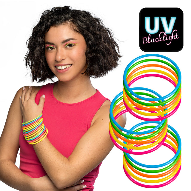 Armbanden Rave - 15 stuks - neon