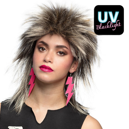 Oorbellen Flash - neon roze
