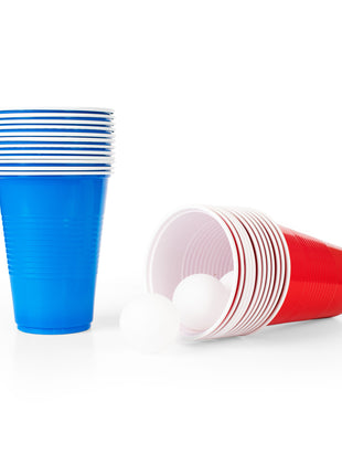 Bier-Pong-Spiel – 24 Becher – 4 Bälle