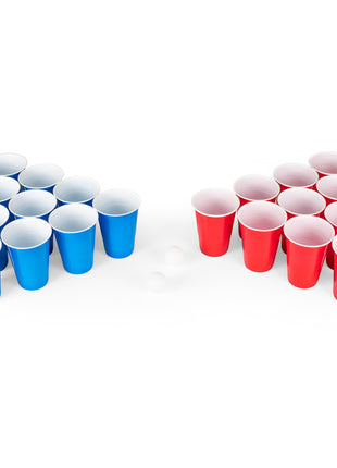 Bier-Pong-Spiel – 24 Becher – 4 Bälle