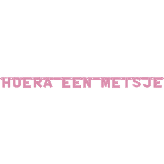 Hoera een meisje - Letterslinger