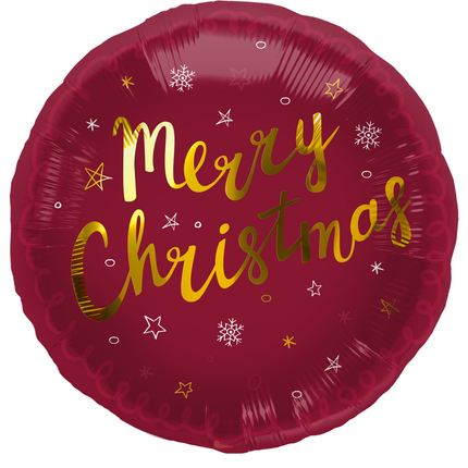 Folieballon Merry Christmas - 45 cm