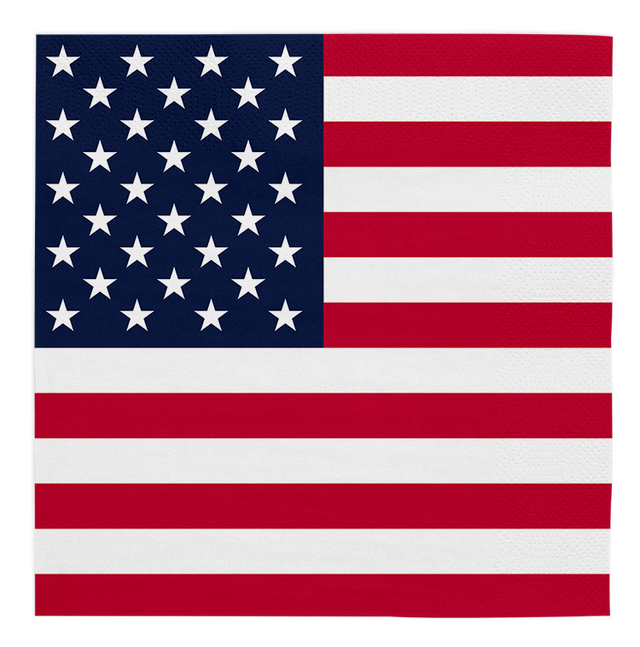 Amerika servetten - 20 stuks