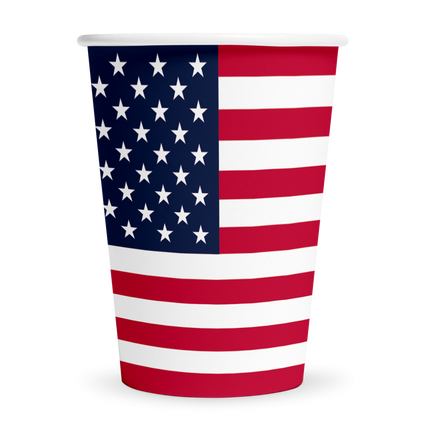 Amerika bekers - 8 stuks
