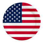 Amerika bordjes - 8 stuks